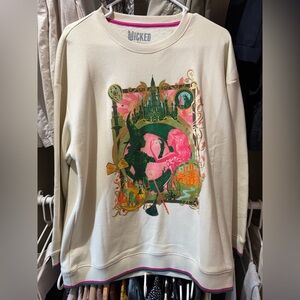 Universal Studios Wicked Sweatshirt with Pink and Green Trim